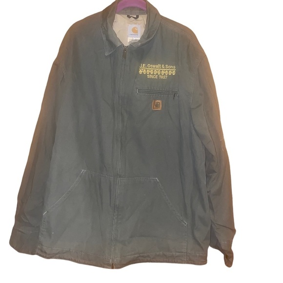 Carhartt Other - CARHARTT RELAXED FIT DUCK BLANKET-LINED DETROIT JACKET green XL